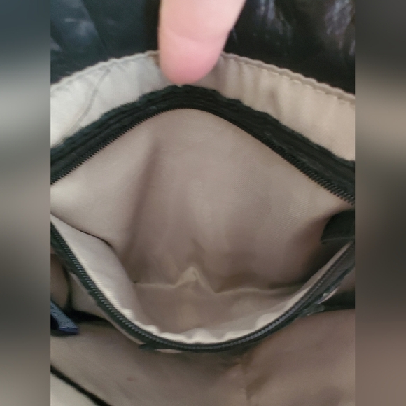 America Leather Co Leather Embossed Navy Crossbody - Picture 8 of 14